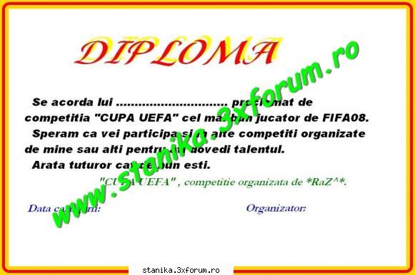 Descriere - Daca veti castiga ,veti primi ,asa ,de la mn,doua - Cupa UEFA  -terminata